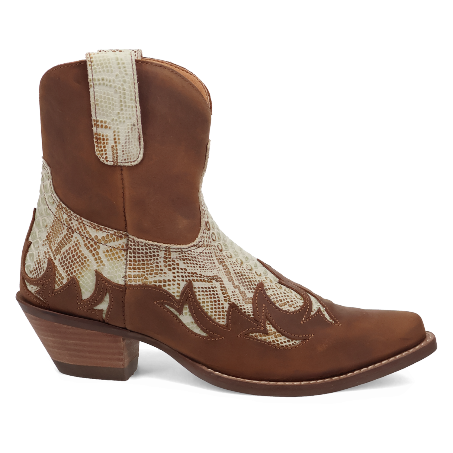Cobra Kiss Brown Leather Bootie (DS) DP