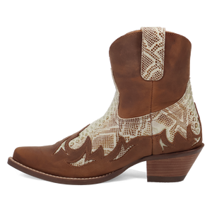Cobra Kiss Brown Leather Bootie (DS) DP