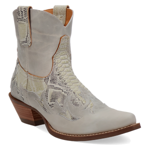 Cobra Kiss White Leather Bootie (DS) DP
