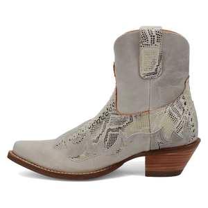 Cobra Kiss White Leather Bootie (DS) DP