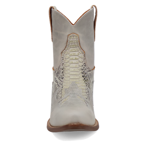 Cobra Kiss White Leather Bootie (DS) DP
