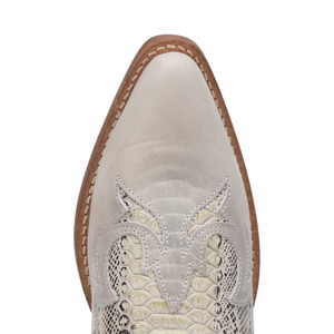 Cobra Kiss White Leather Bootie (DS) DP