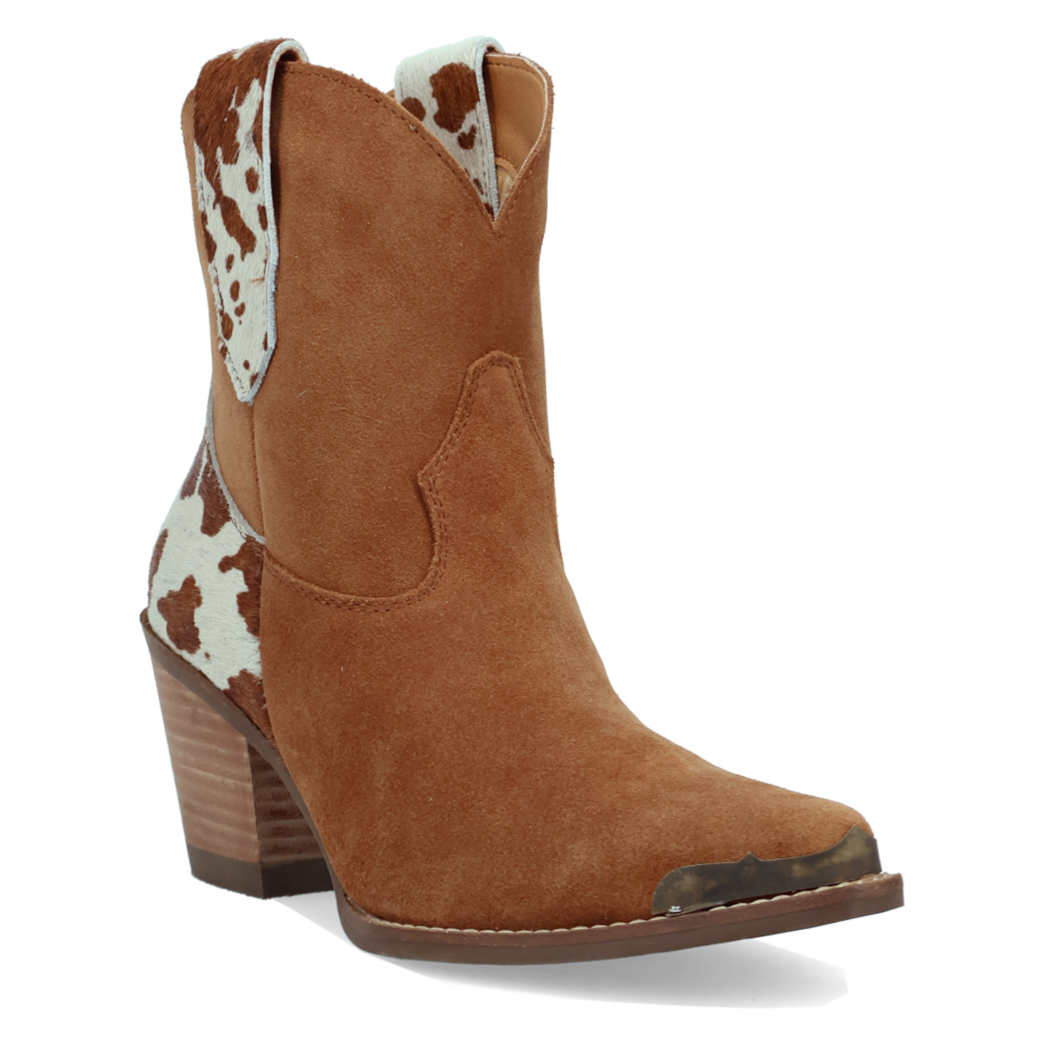 Texas Charm Camel Suede Leather Bootie (DS) DP