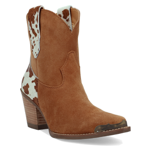 Texas Charm Camel Suede Leather Bootie (DS) DP