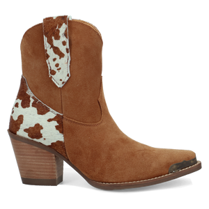Texas Charm Camel Suede Leather Bootie (DS) DP