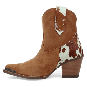 Texas Charm Camel Suede Leather Bootie (DS) DP