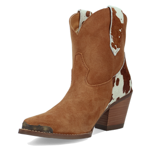 Texas Charm Camel Suede Leather Bootie (DS) DP