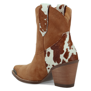 Texas Charm Camel Suede Leather Bootie (DS) DP