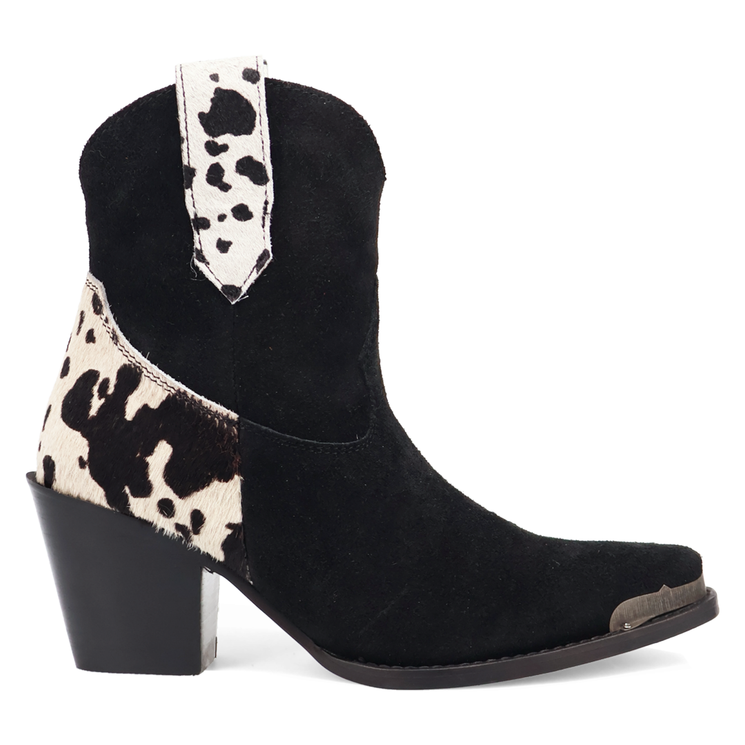 Texas Charm Black Suede Leather Bootie (DS) DP