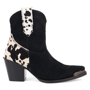 Texas Charm Black Suede Leather Bootie (DS) DP