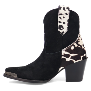 Texas Charm Black Suede Leather Bootie (DS) DP