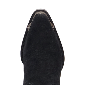 Texas Charm Black Suede Leather Bootie (DS) DP