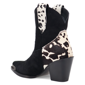 Texas Charm Black Suede Leather Bootie (DS) DP