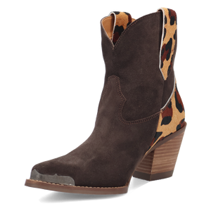 Texas Charm Brown Suede Leather Bootie (DS) DP