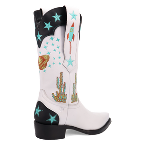 Space Cowboy White Leather Boot (DS) DP