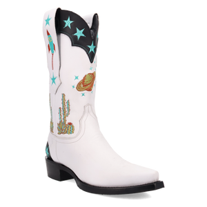 Space Cowboy White Leather Boot (DS) DP