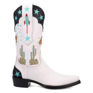 Space Cowboy White Leather Boot (DS) DP