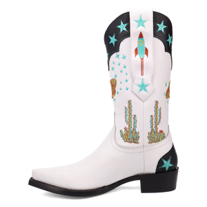 Space Cowboy White Leather Boot (DS) DP