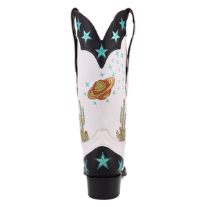 Space Cowboy White Leather Boot (DS) DP