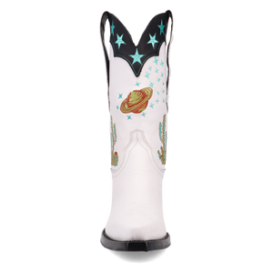 Space Cowboy White Leather Boot (DS) DP