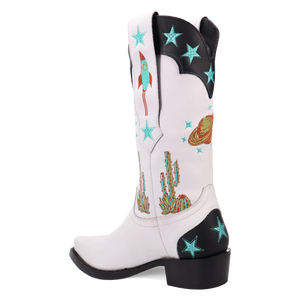 Space Cowboy White Leather Boot (DS) DP