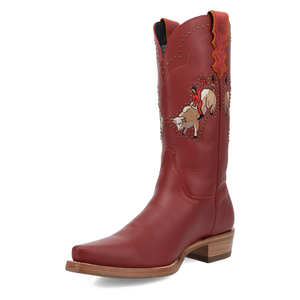 Buck Yeah Red Leather Boot (DS) DP