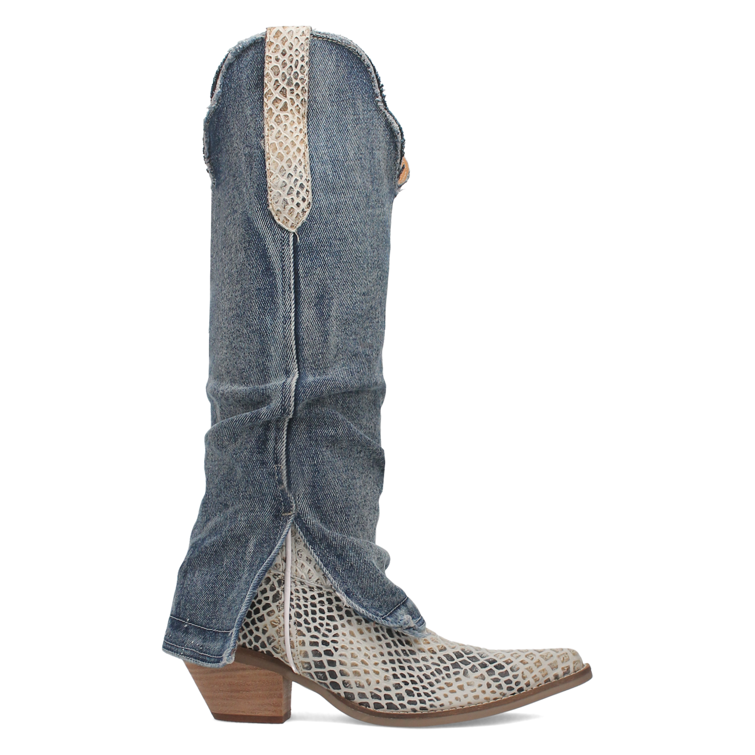 Shabby Denim & Leather Boot (DS) DP