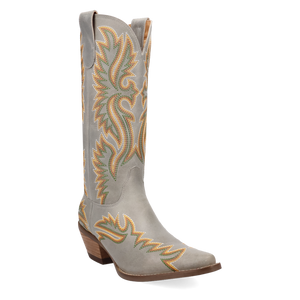 Lantana White Leather Boots (DS)