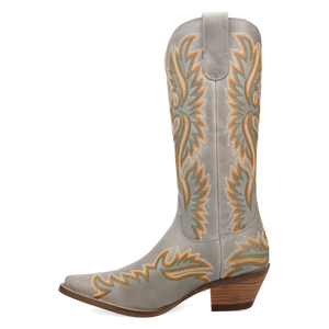 Lantana White Leather Boots (DS)