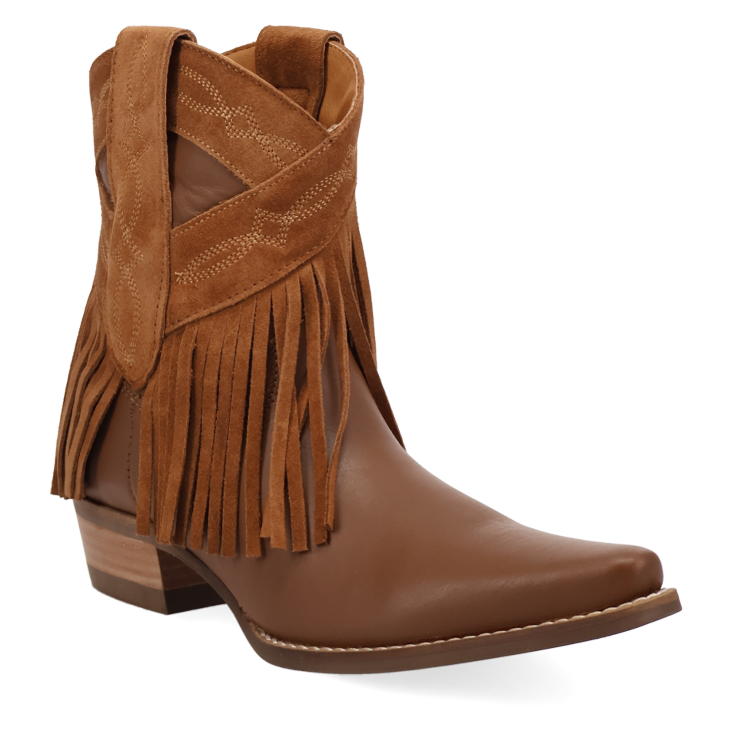 Last Ride Camel Leather Bootie (DS) DP