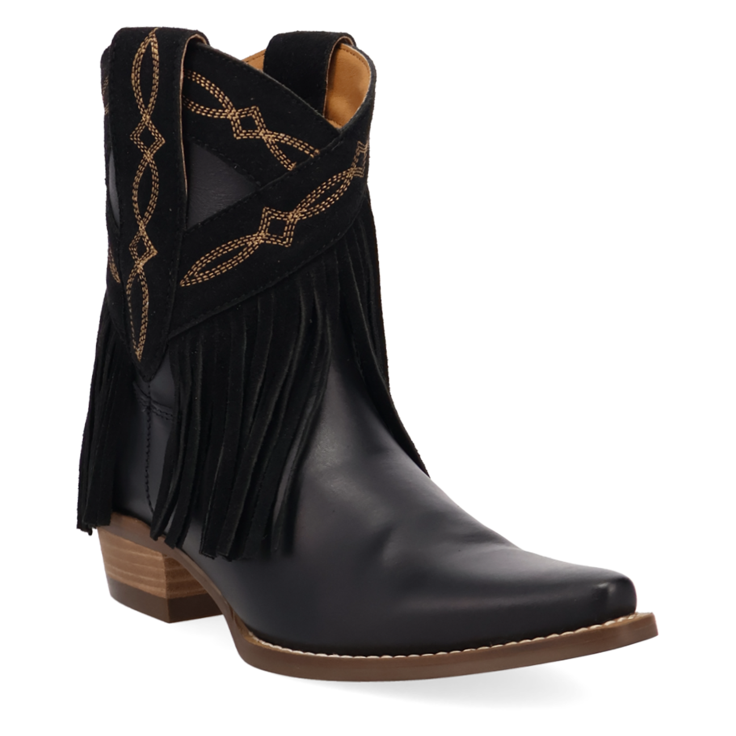 Last Ride Black Leather Bootie (DS) DP