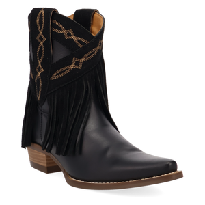 Last Ride Black Leather Bootie (DS) DP