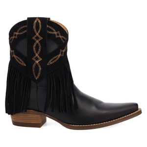 Last Ride Black Leather Bootie (DS) DP