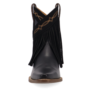 Last Ride Black Leather Bootie (DS) DP