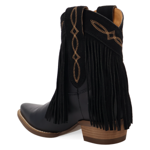 Last Ride Black Leather Bootie (DS) DP