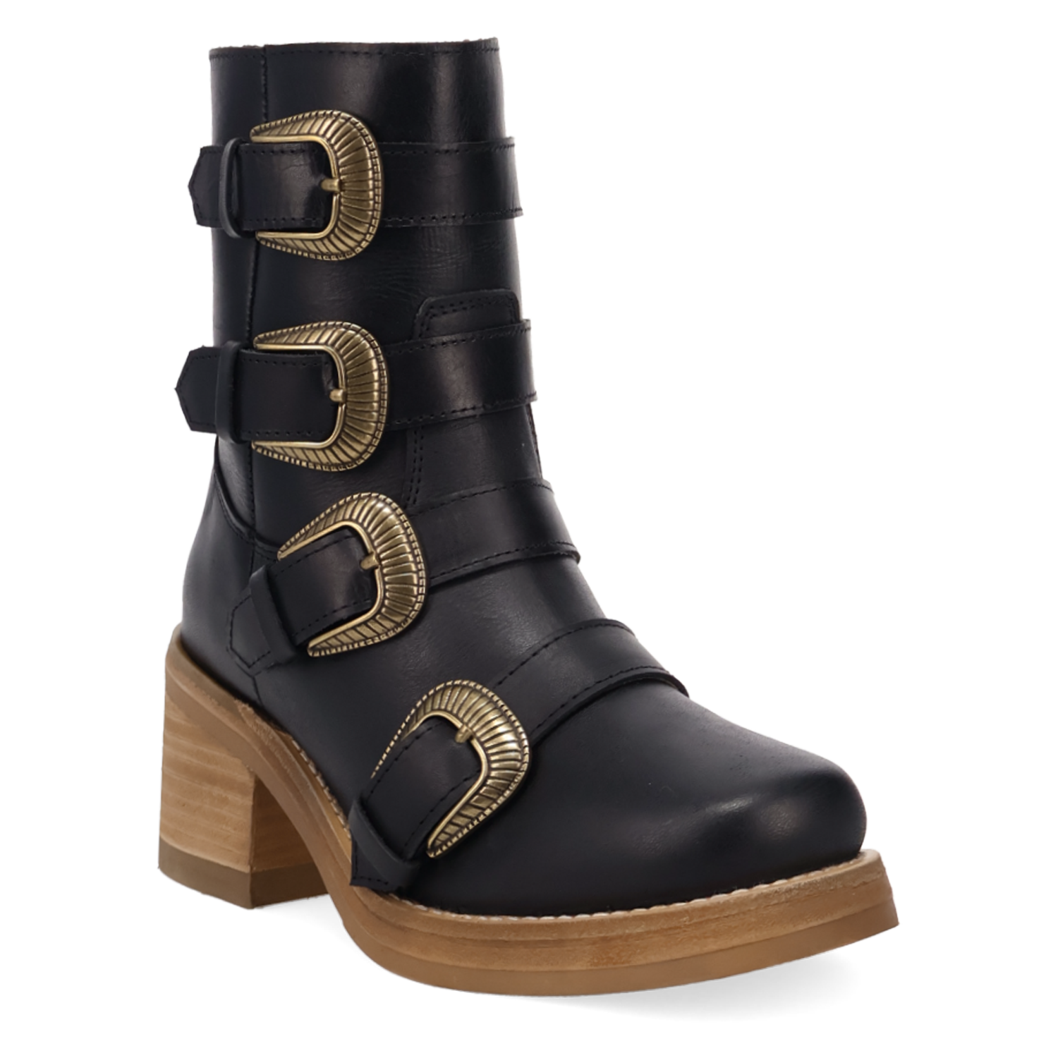 Topanga Black Leather Boot (DS) DP