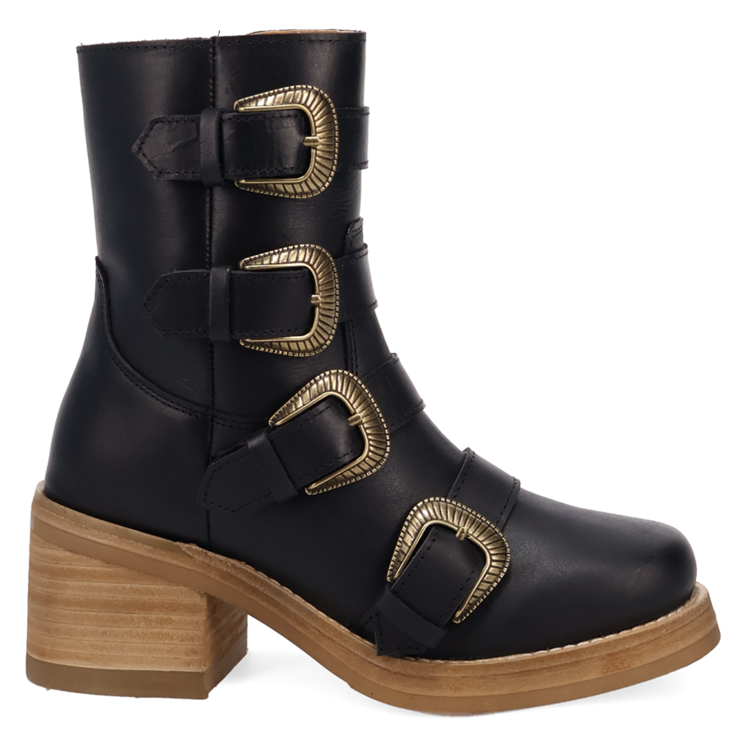 Topanga Black Leather Boot (DS) DP