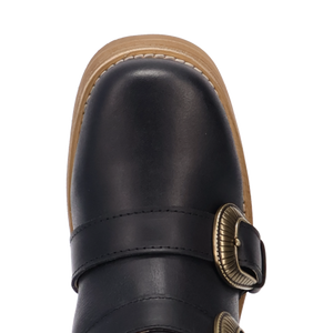 Topanga Black Leather Boot (DS) DP