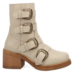 Topanga Cream Leather Boot (DS) DP