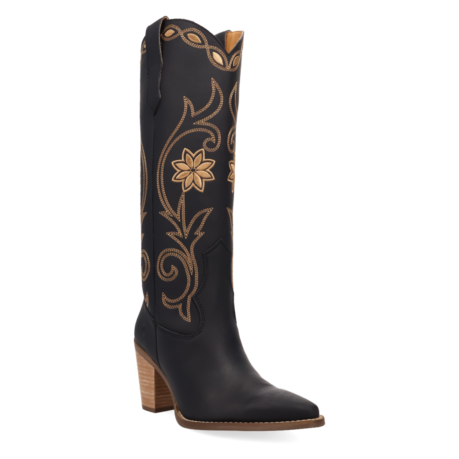 Miss Daisy Black Leather Boots (DS)