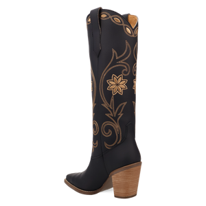 Miss Daisy Black Leather Boots (DS)