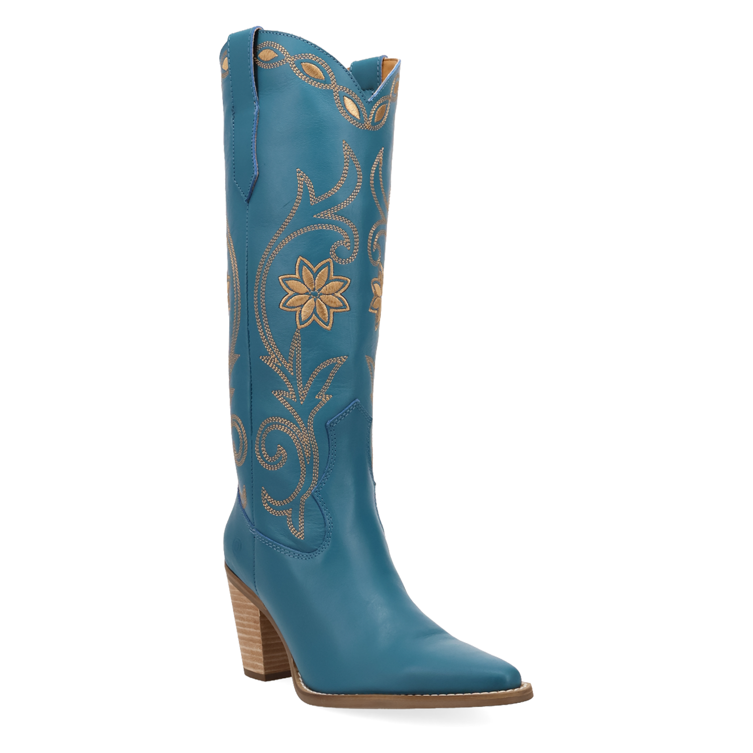 Miss Daisy Blue Leather Boots (DS)