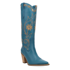 Miss Daisy Blue Leather Boots (DS)