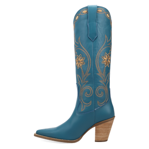 Miss Daisy Blue Leather Boots (DS)