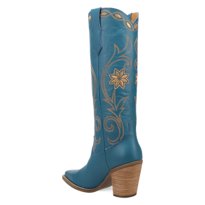 Miss Daisy Blue Leather Boots (DS)