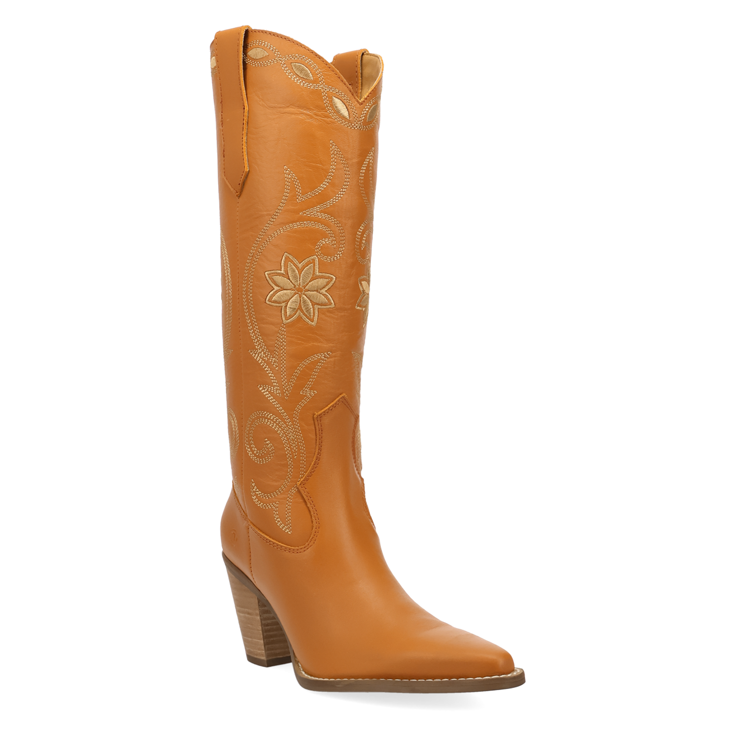 Miss Daisy Orange Leather Boots (DS)