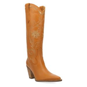 Miss Daisy Orange Leather Boots (DS)