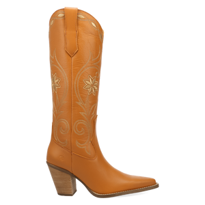Miss Daisy Orange Leather Boots (DS)