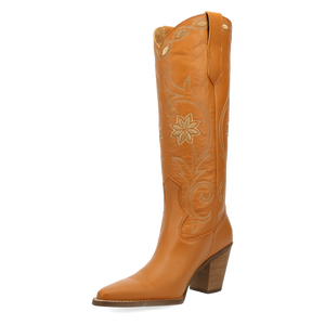 Miss Daisy Orange Leather Boots (DS)