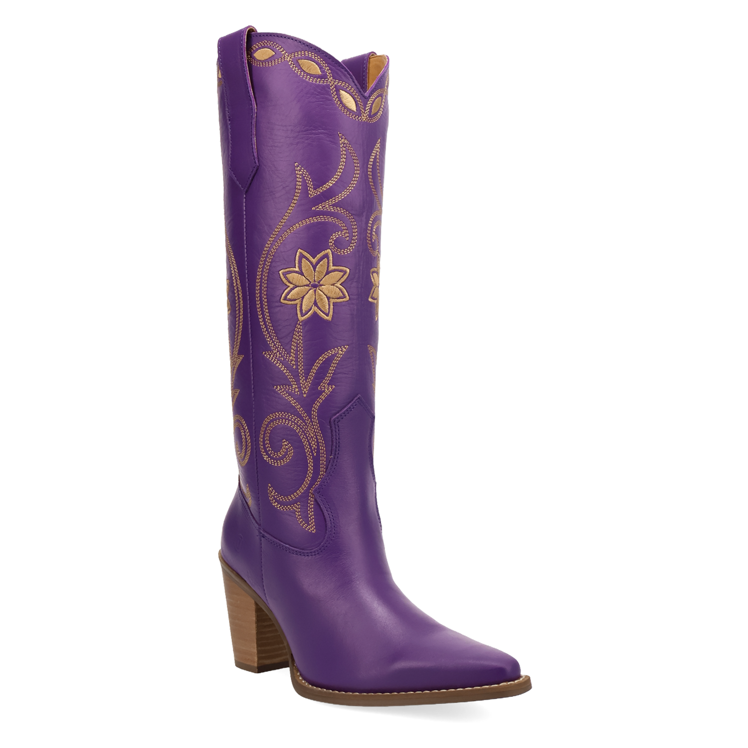 Miss Daisy Purple Leather Boots (DS)